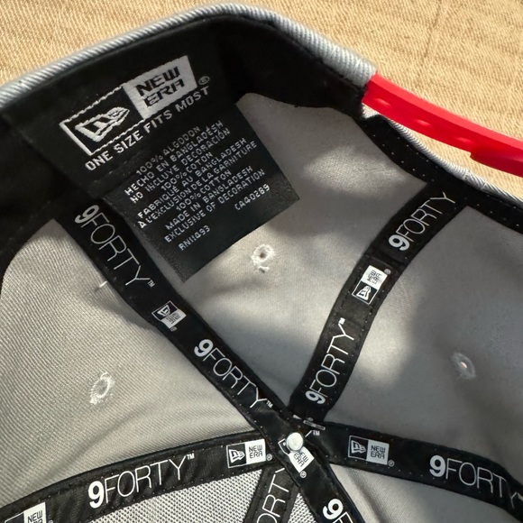 Kansas City Chiefs New Era 9forty Gray And Red Mens SnapBack Hat. NWT - Picture 7 of 7